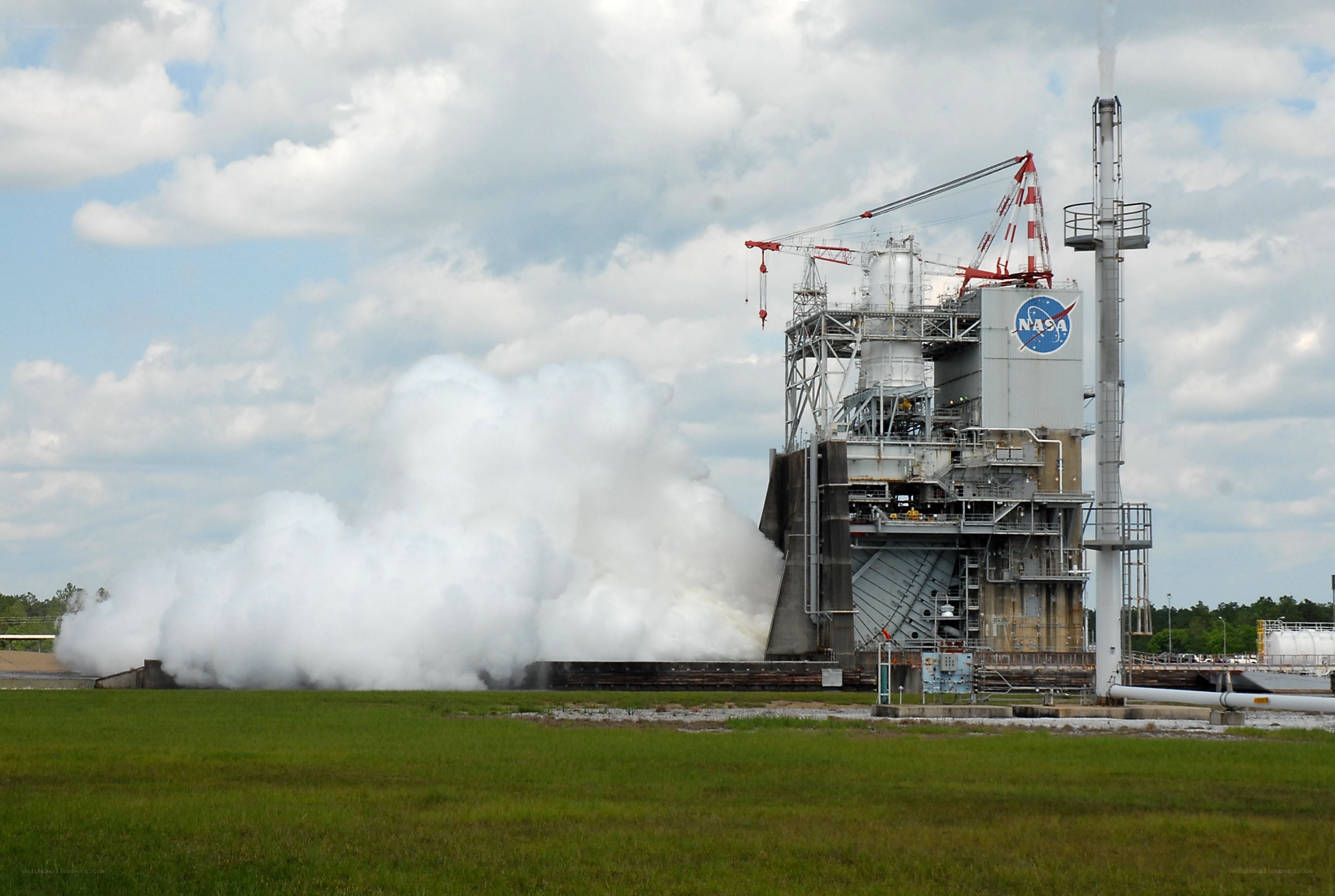 NASA rocket engine test