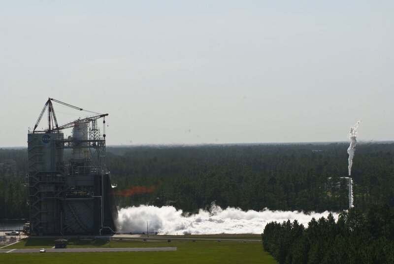 NASA rocket test firing