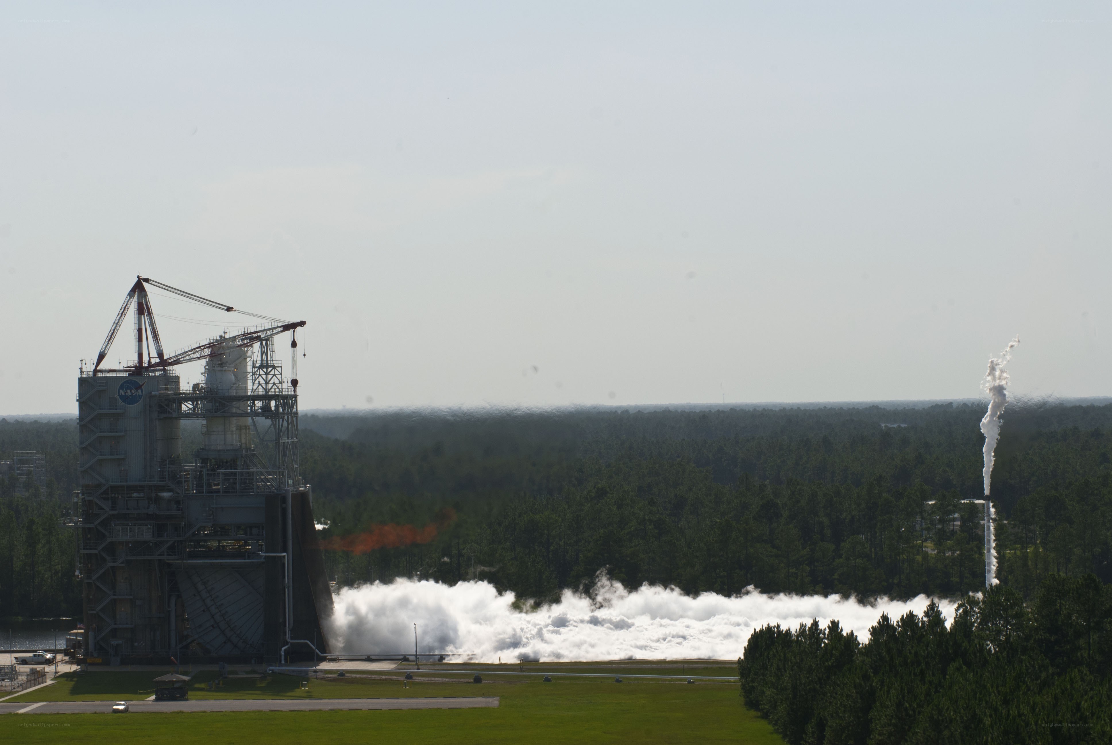NASA rocket test firing