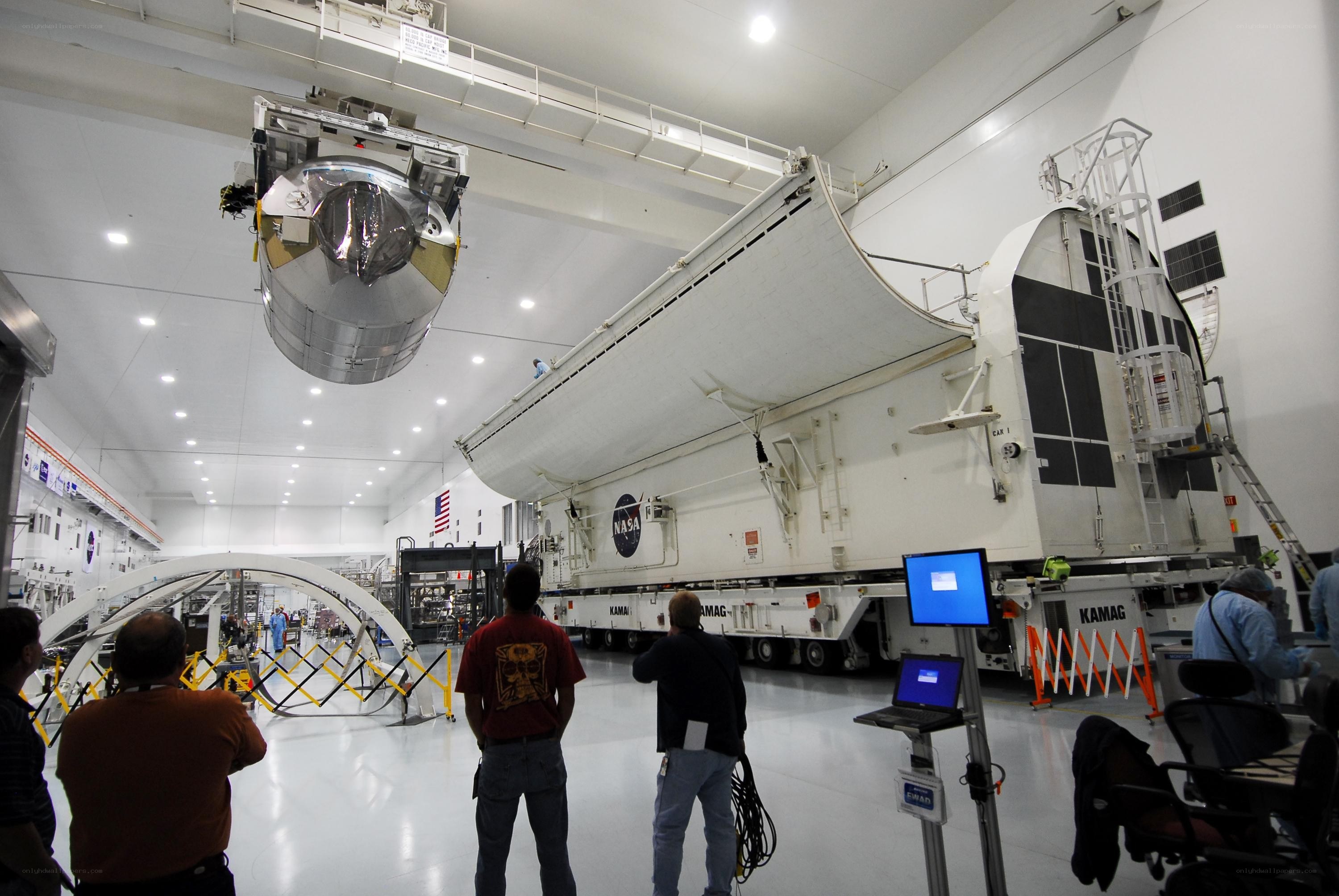 NASA spacecraft assembly