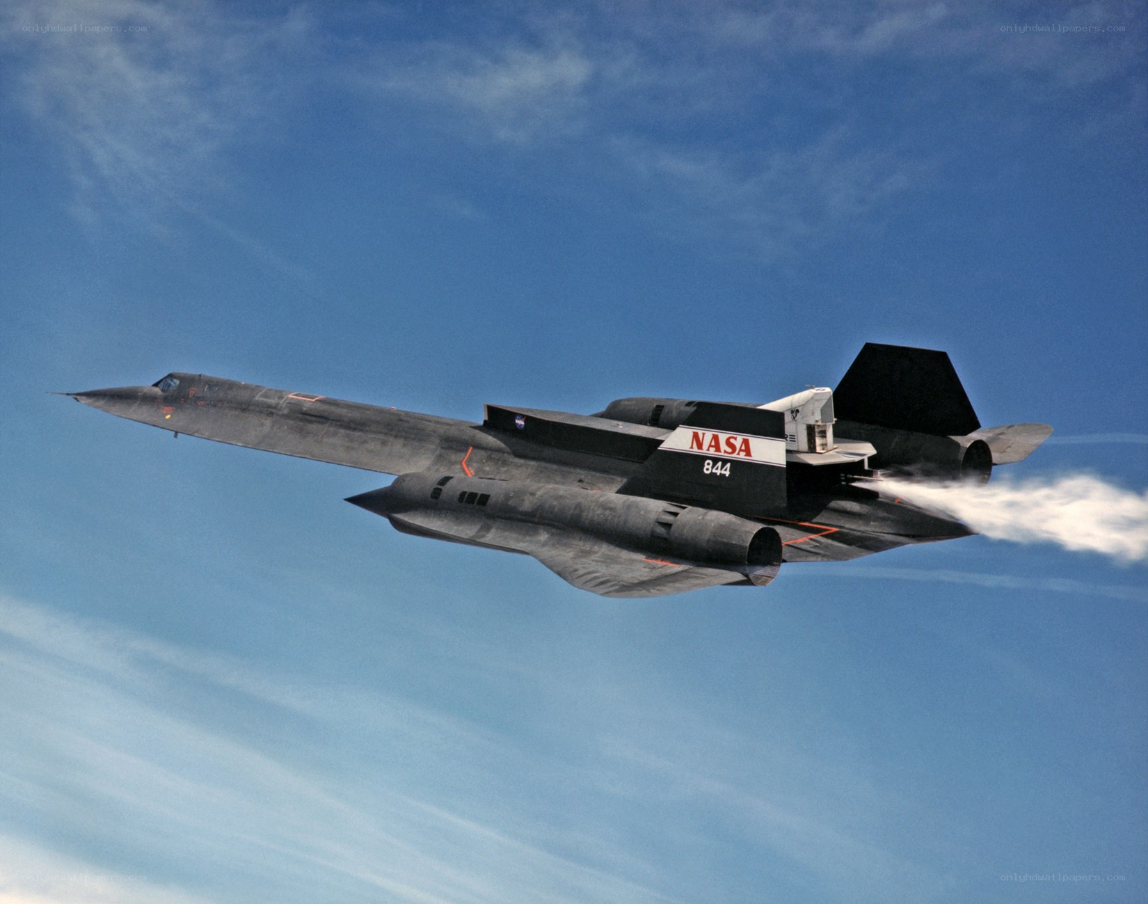 NASA SR-71 Blackbird in flight