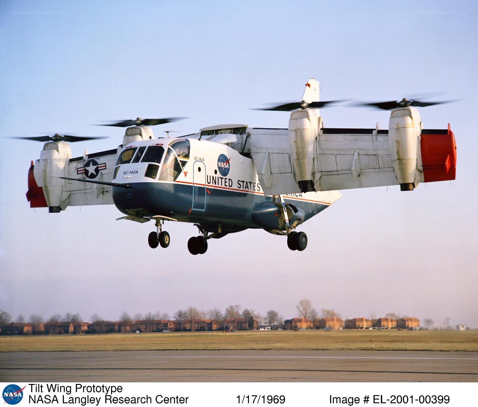 NASA tilt-wing aircraft prototype