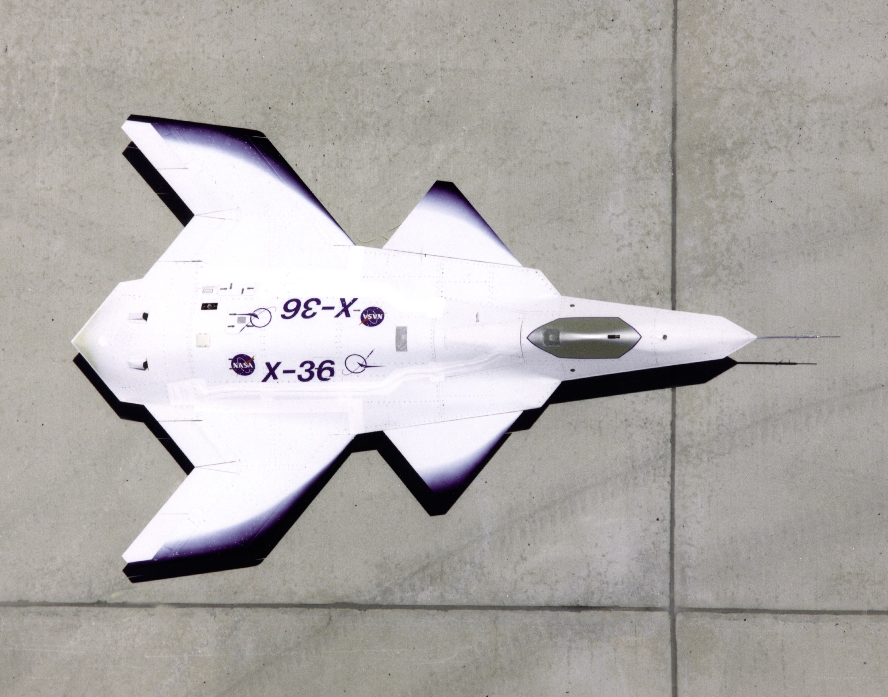 NASA X-36 aircraft model