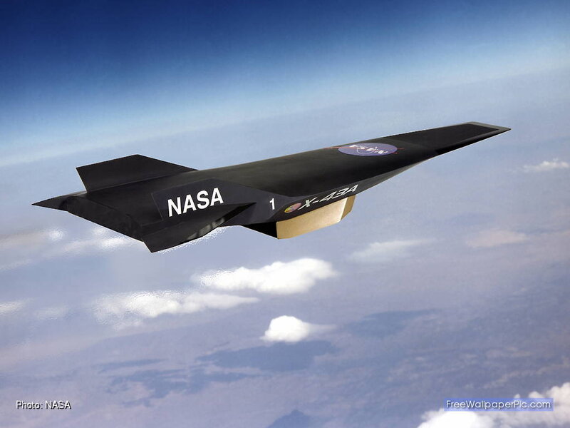 NASA X-43A Aircraft — Black