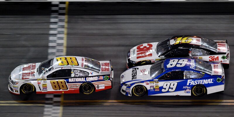 NASCAR Cars on Track