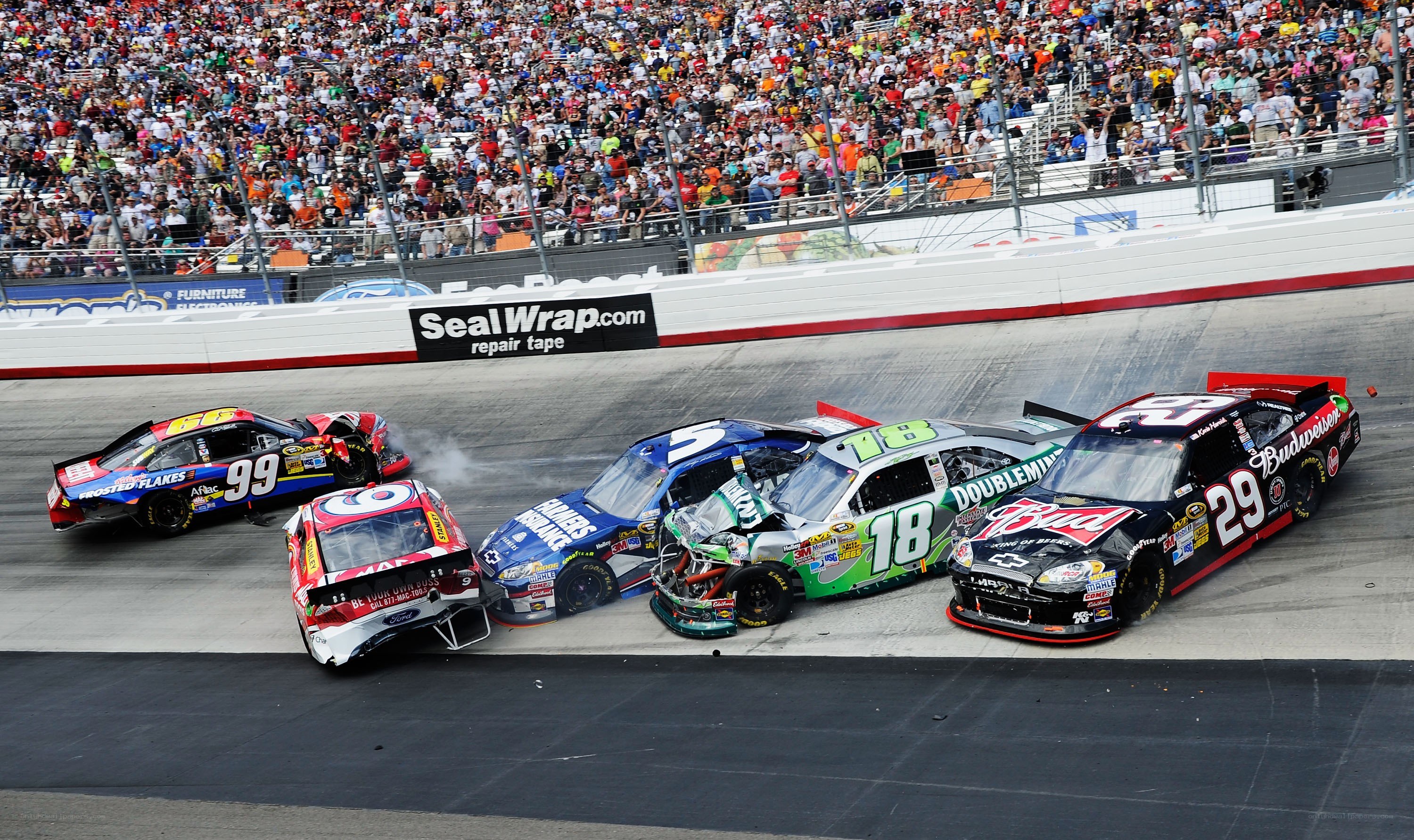 NASCAR crash at Pocono