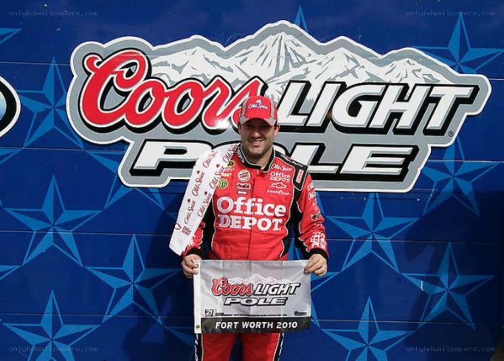 NASCAR driver at Coors Light Pole