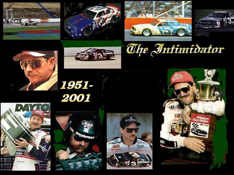 NASCAR Driver Collage — Black