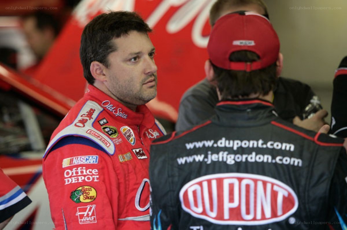 NASCAR drivers at a race