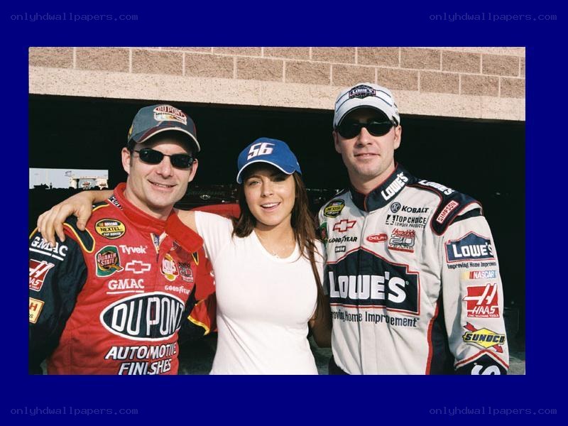 NASCAR drivers with a woman