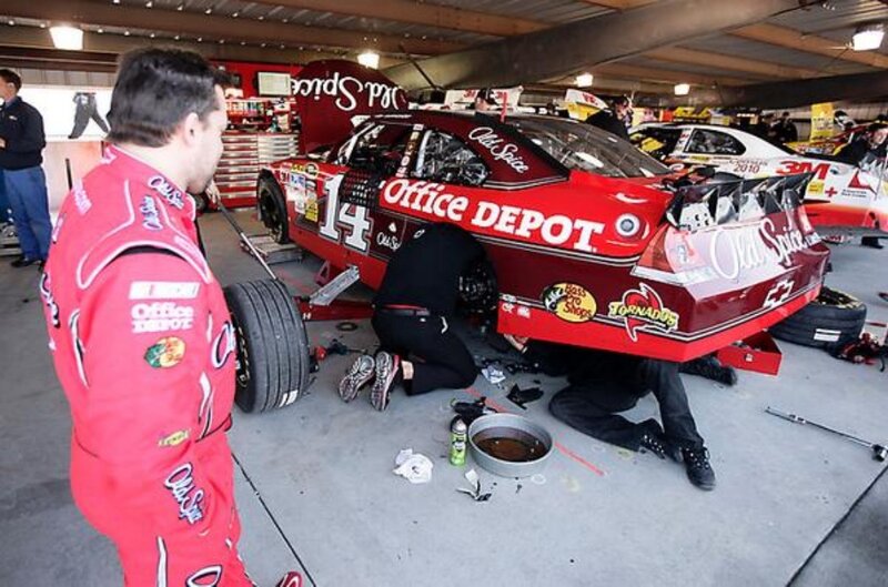 NASCAR Pit Crew — Red, Active, Photograph
