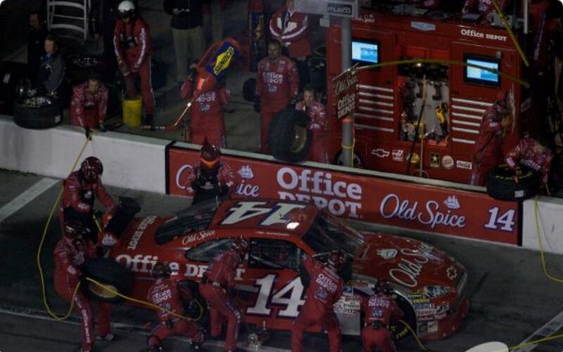 NASCAR Pit Crew — Red, Dramatic