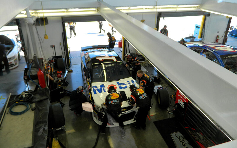 NASCAR Pit Crew Working — White