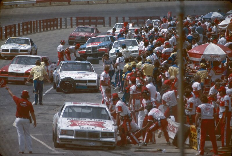NASCAR pit stop chaos