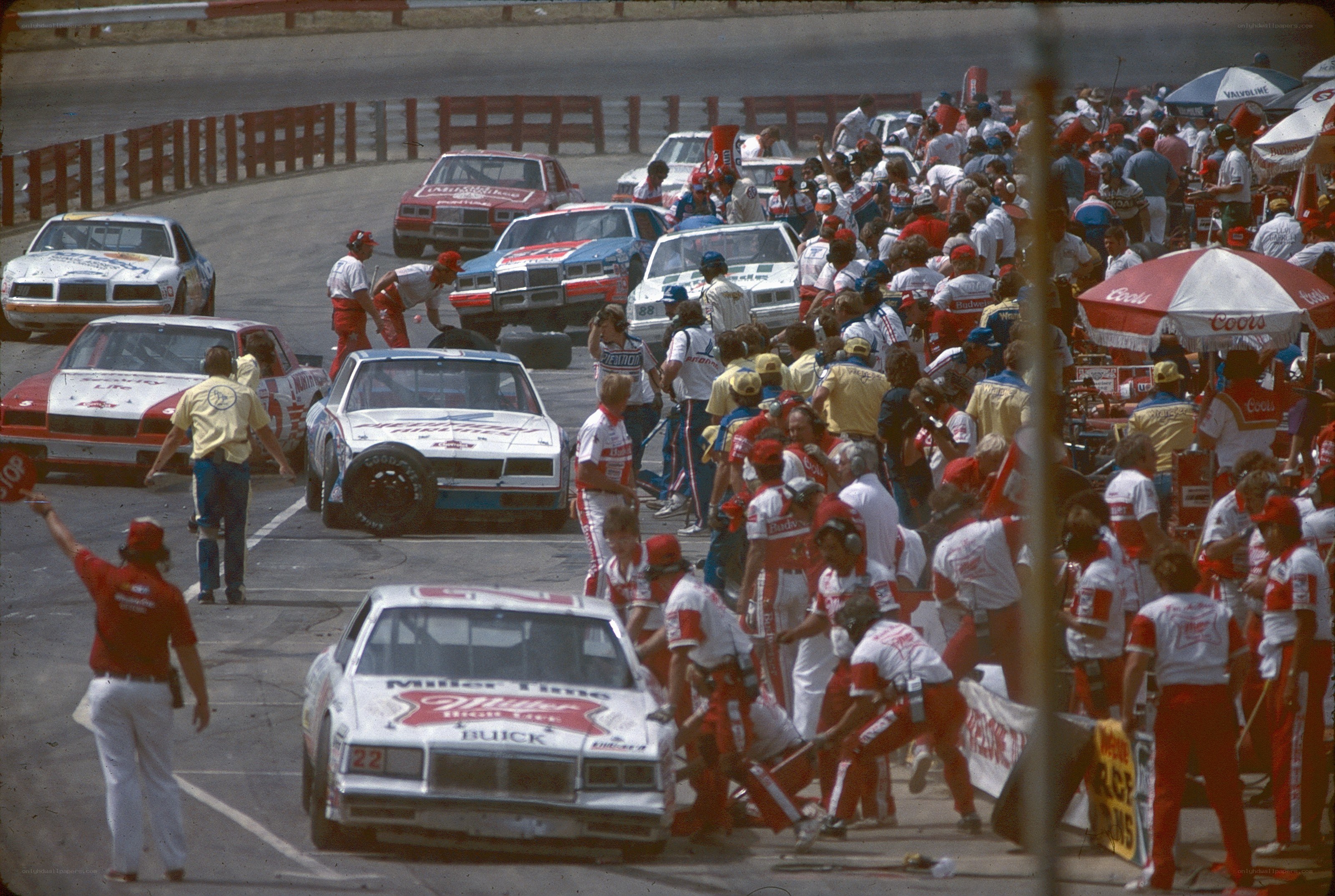 NASCAR pit stop chaos