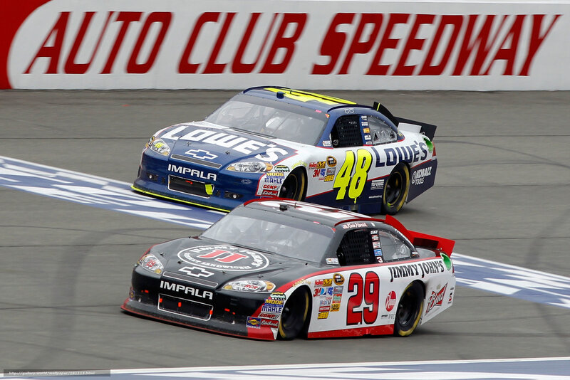 NASCAR race at Auto Club Speedway