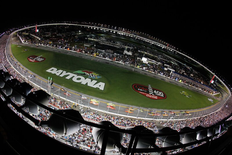 NASCAR Race at Night — Green