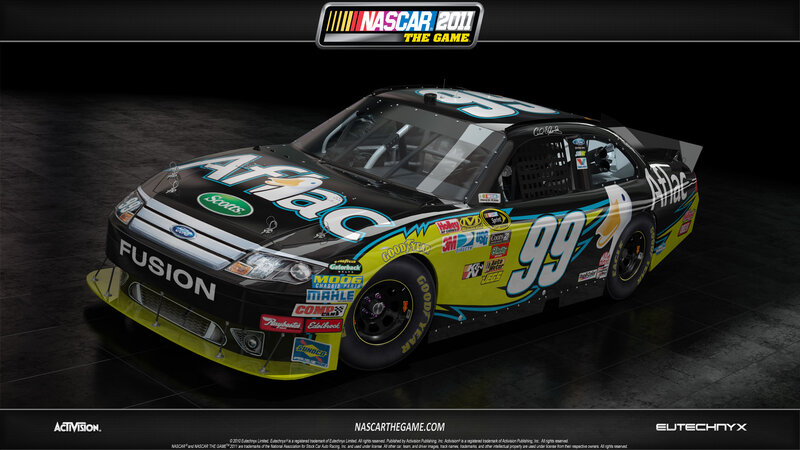 NASCAR Race Car — Black, Dramatic, 3d Render