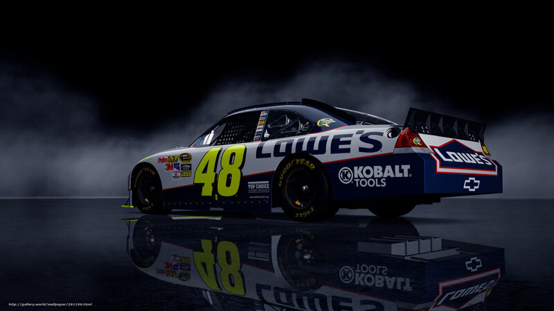 NASCAR Race Car — Black, Dramatic, Night, 3d Render