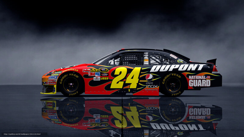 NASCAR Race Car — Black, Dramatic, Photograph, Race Car