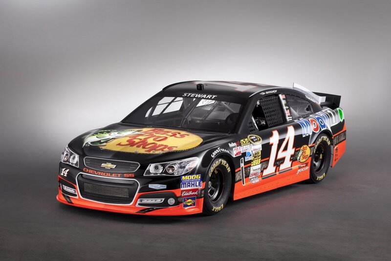 NASCAR Race Car — Black, Dramatic