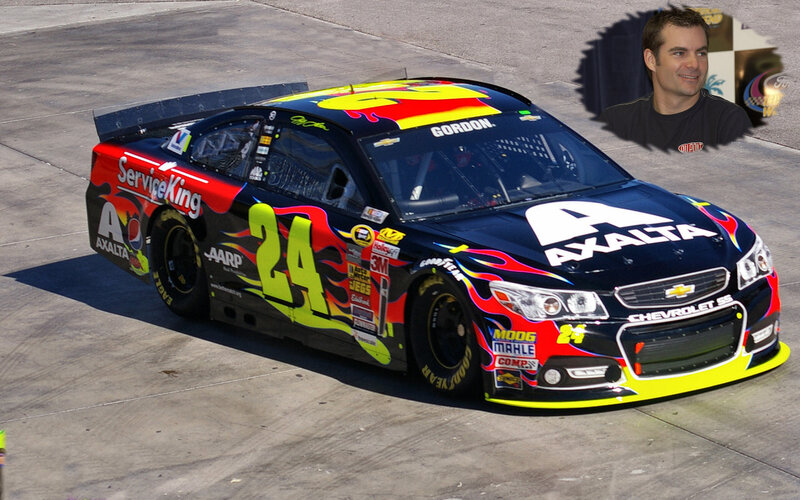NASCAR Race Car — Black, Dynamic, Afternoon, Photograph, Race Car