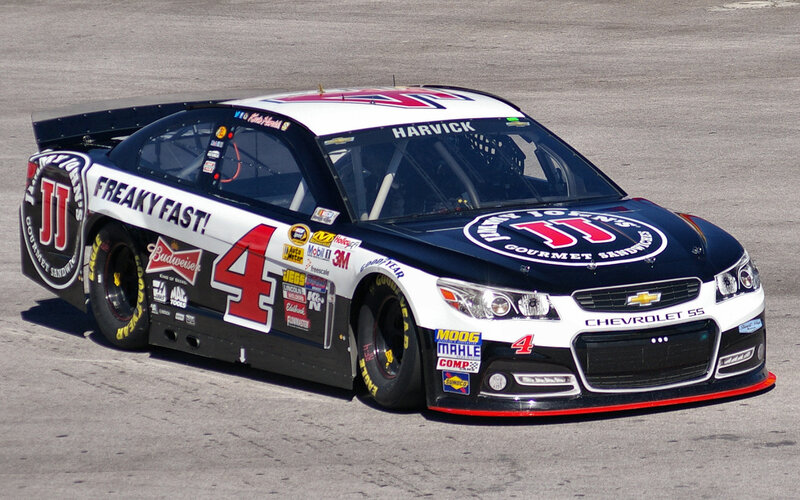 NASCAR Race Car — Black, Dynamic, Afternoon, Photograph