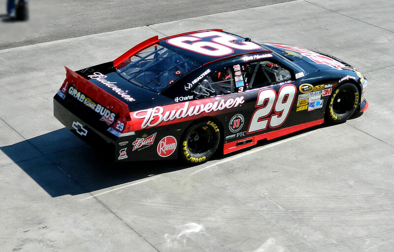 NASCAR Race Car — Black, Dynamic, Afternoon