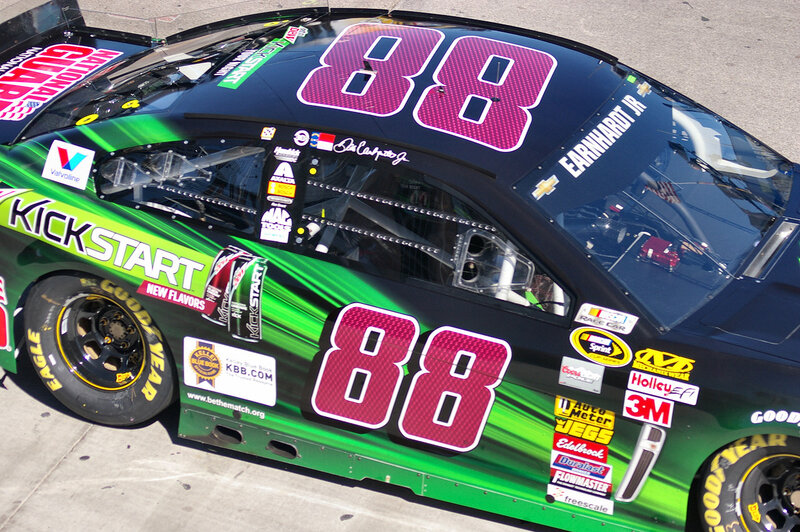 NASCAR Race Car — Green, Competitive