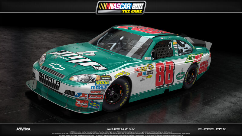 NASCAR Race Car — Green