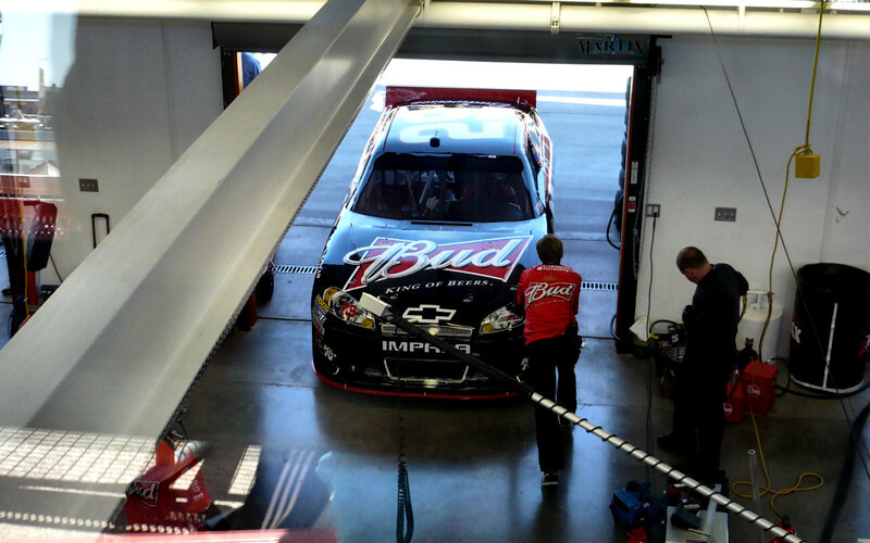 NASCAR Race Car in Garage