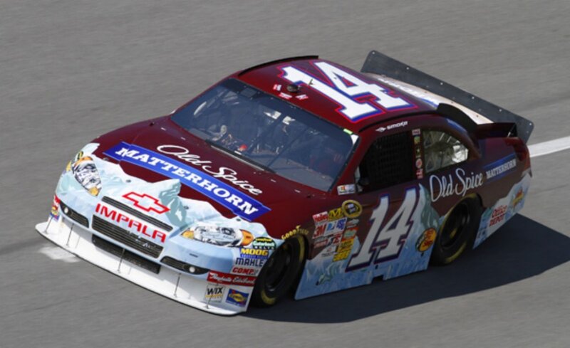 NASCAR race car on track