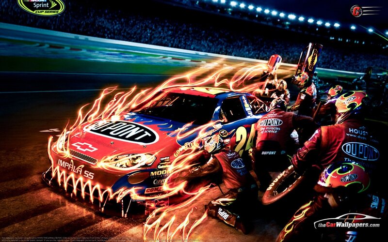 NASCAR Race Car Pit Stop