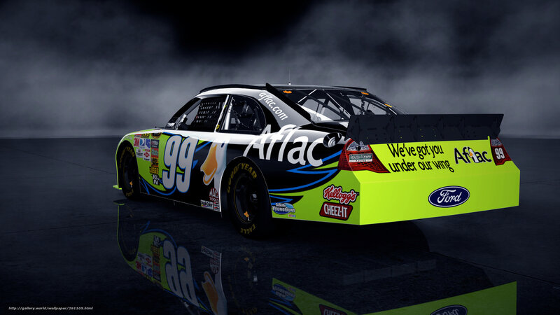 NASCAR race car with Affac branding