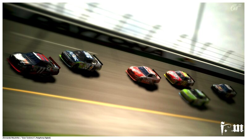 NASCAR Race Cars — Black, Dynamic, Afternoon, 3d Render