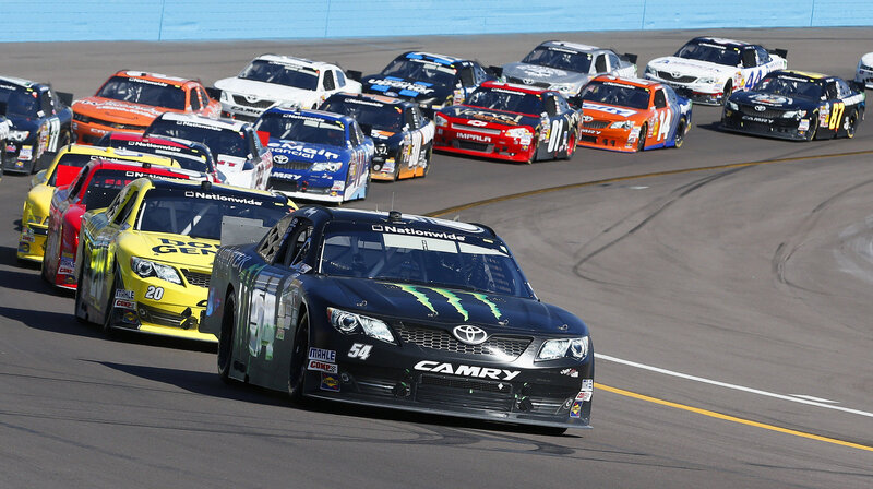 NASCAR Race Cars — Black, Dynamic, Afternoon