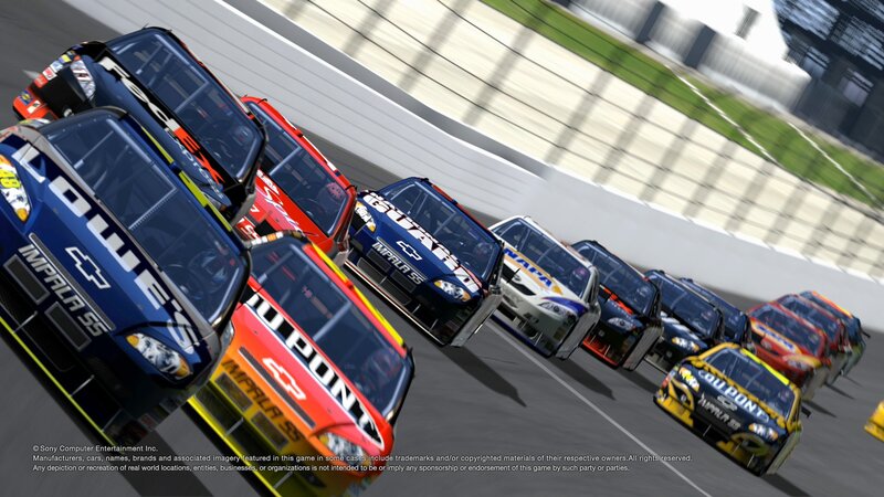 NASCAR Race Cars — Blue, Dynamic, Afternoon, 3d Render