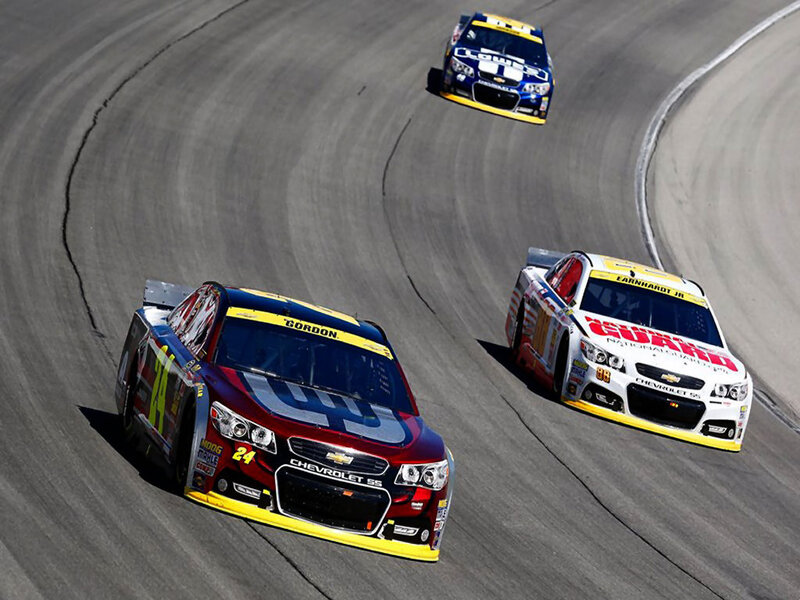 NASCAR Race Cars — Gray, Dynamic, Afternoon