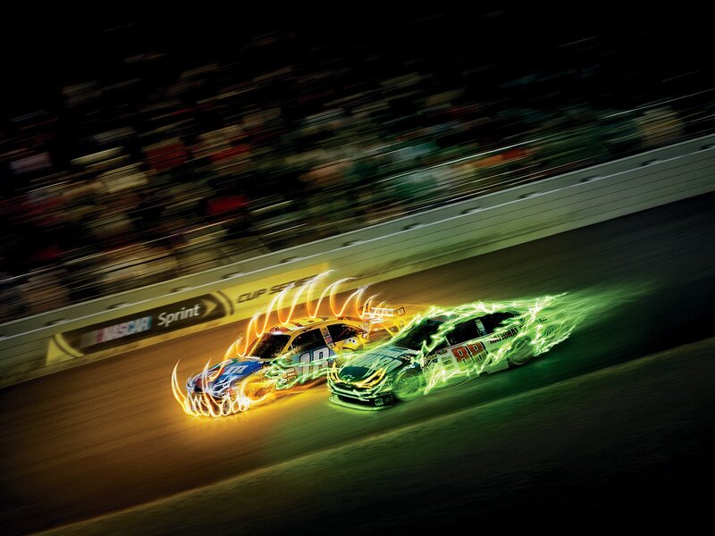 NASCAR Race Cars — Green