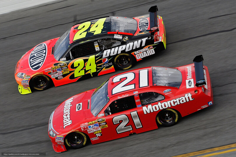 NASCAR Race Cars — Red, Dynamic