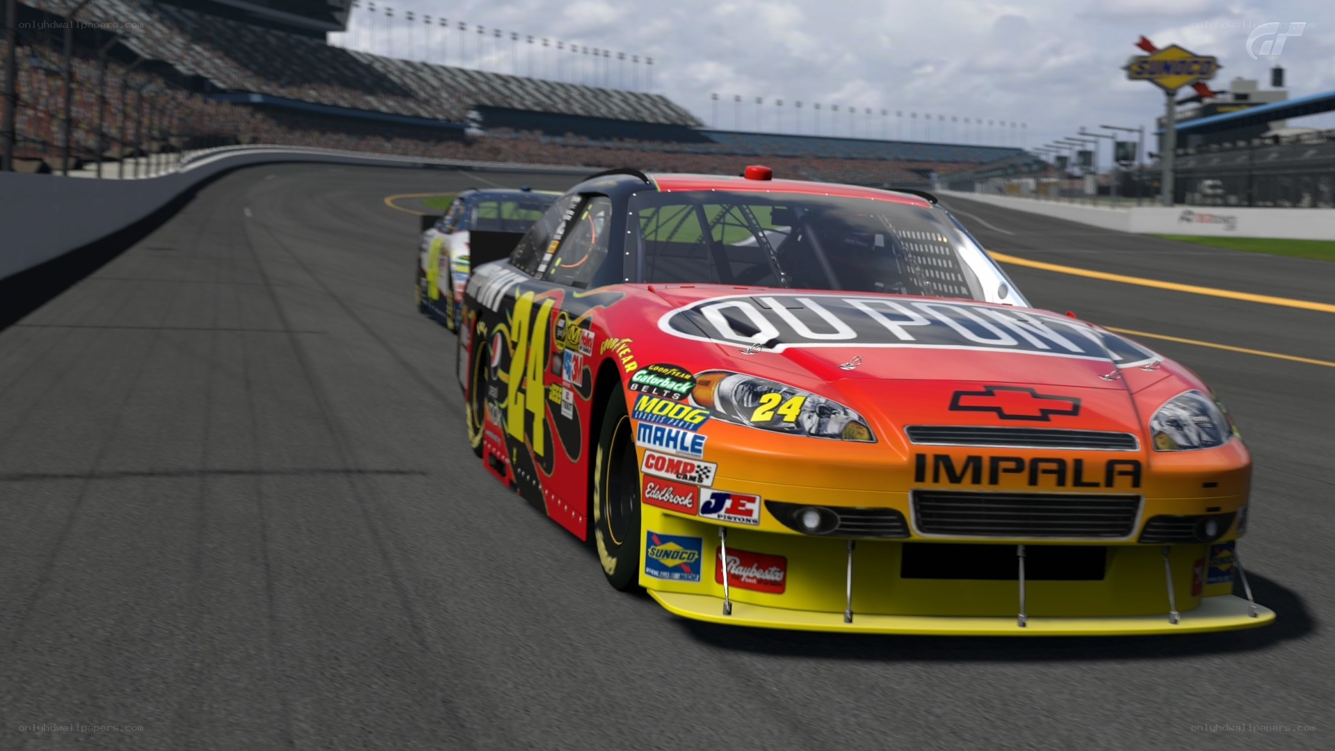 NASCAR race on track