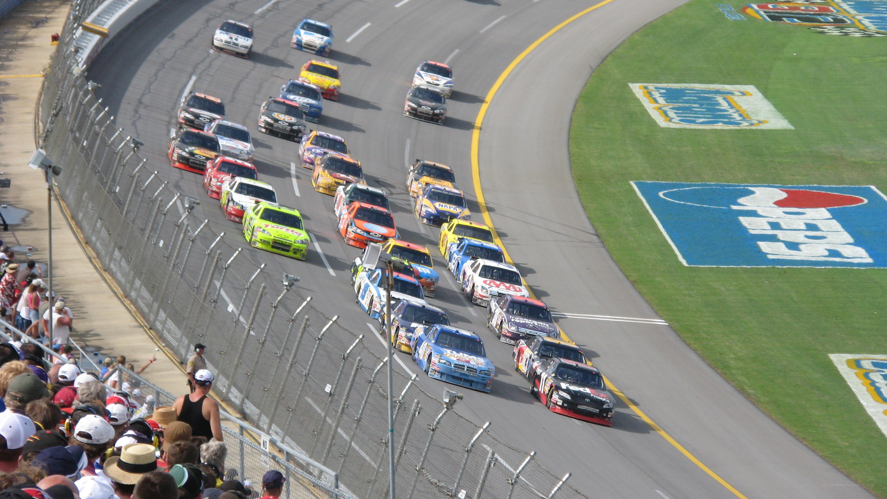 NASCAR race on track