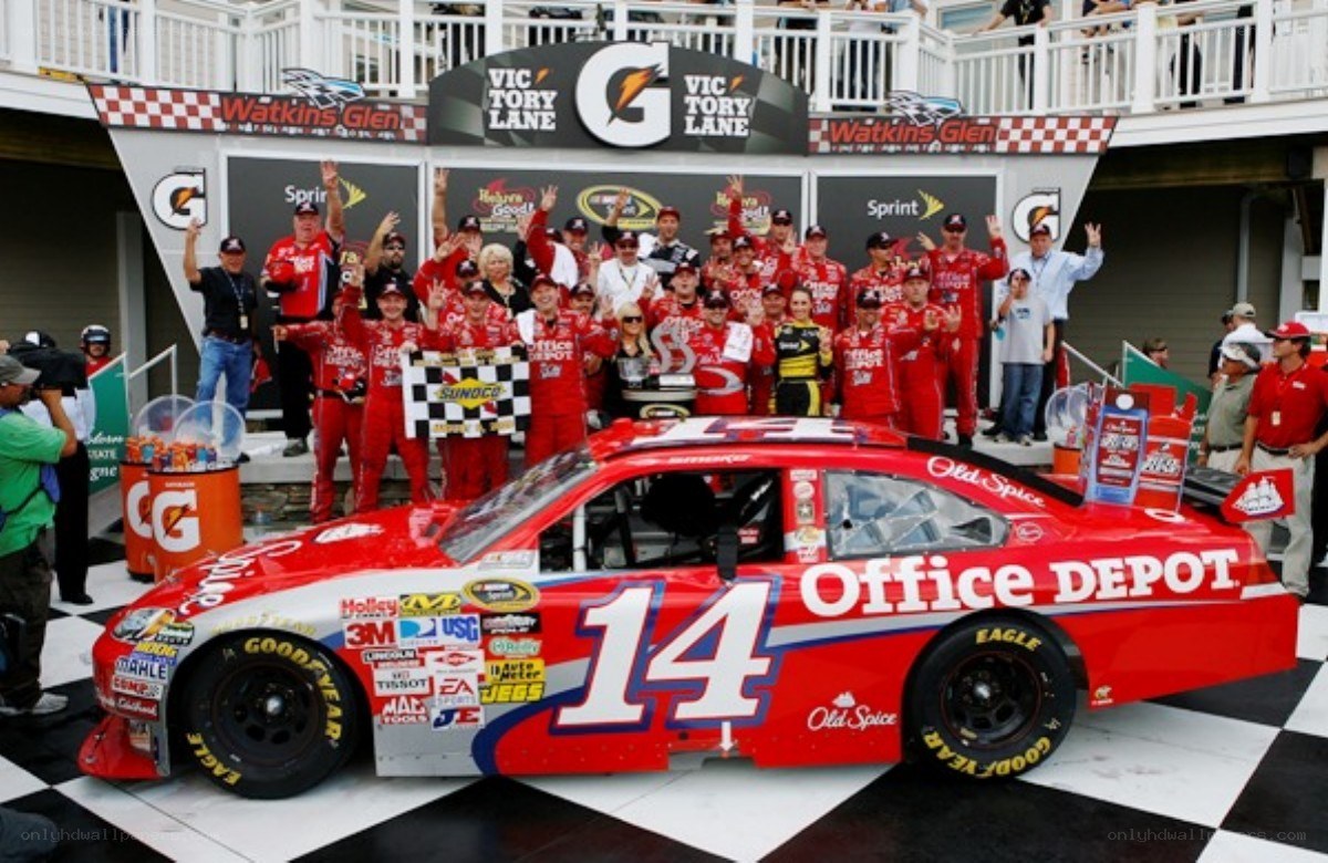 NASCAR victory celebration