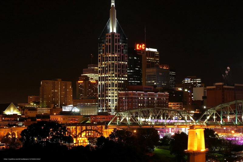 Nashville skyline at night