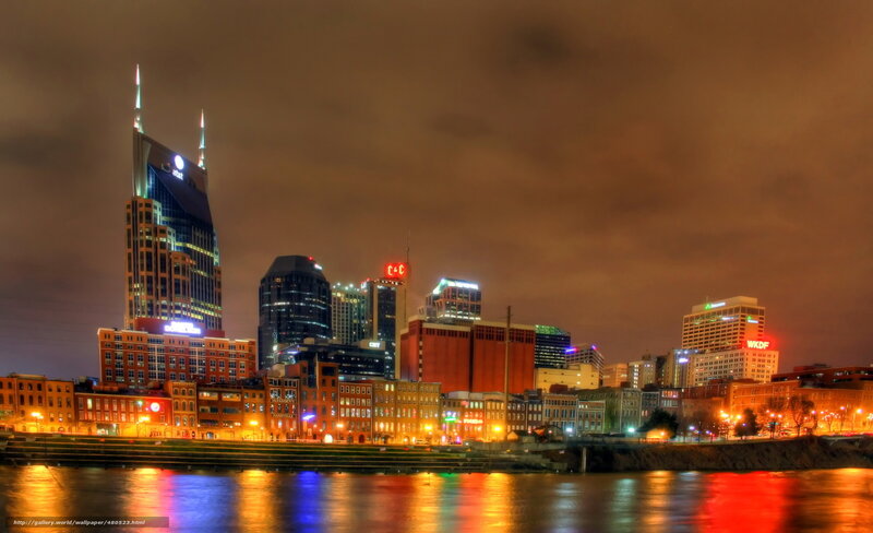 Nashville skyline at night