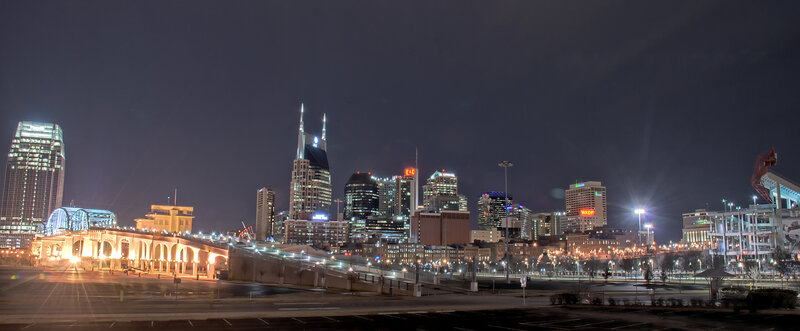 Nashville skyline at night