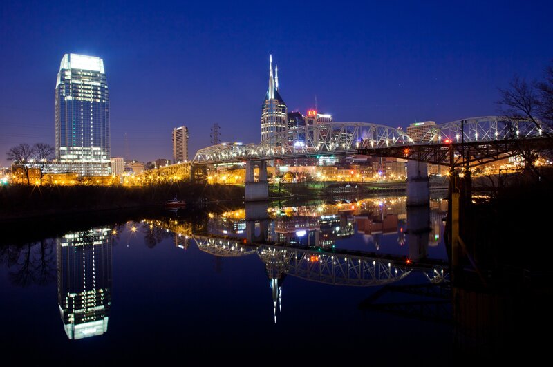 Nashville skyline at night