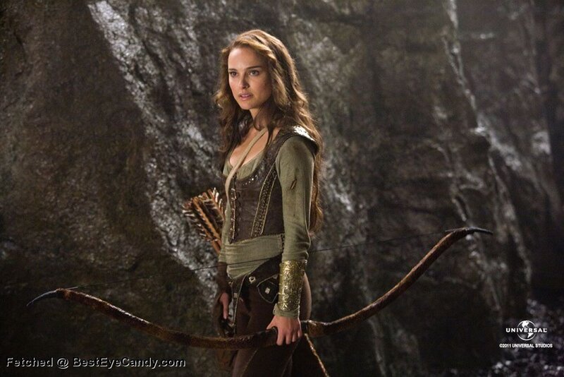 Natalie Portman as a warrior archer
