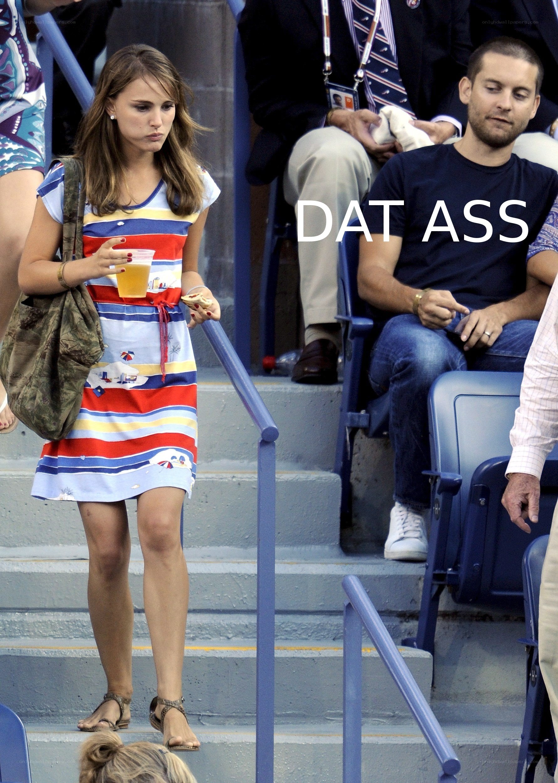 Natalie Portman at a sporting event