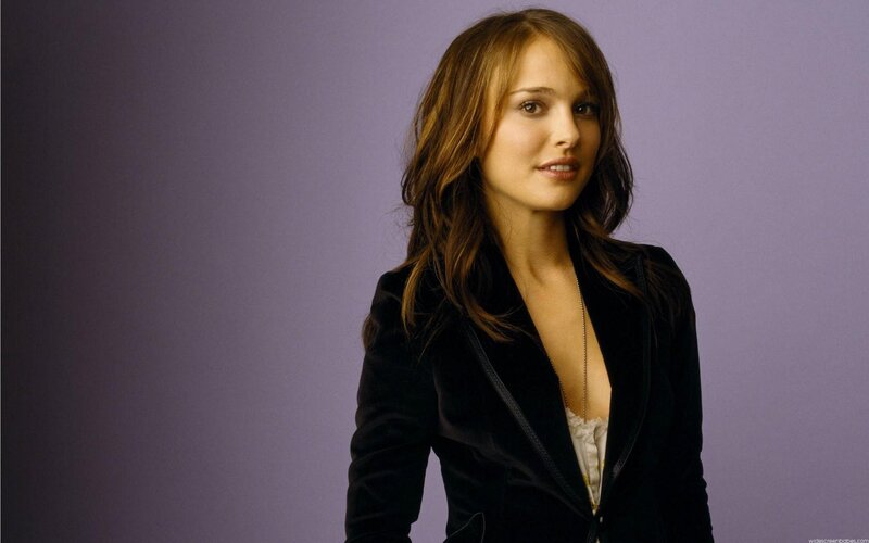 Natalie Portman in a black blazer